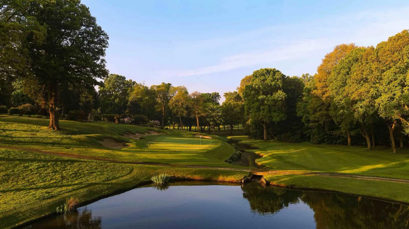 The 7th hole par 3 at Stoke Park